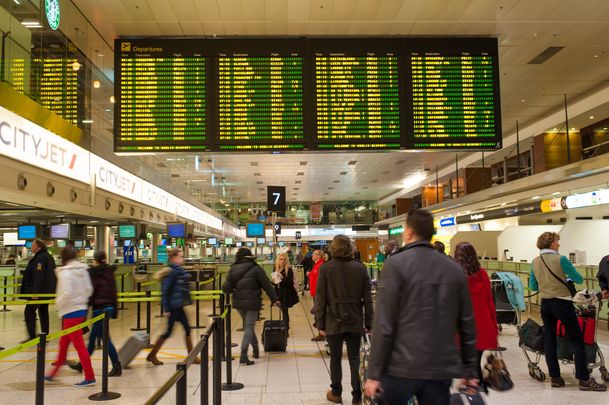 Dublin airport. 