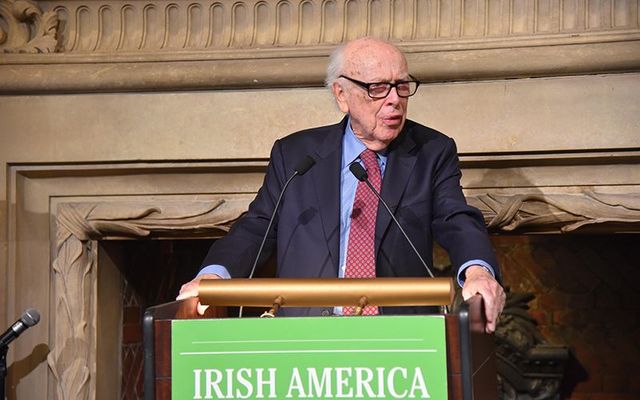 Dr. James Watson at an Irish America magazine event.