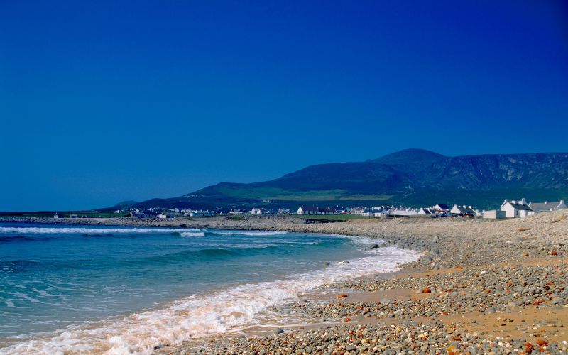 Ireland’s disappearing beach on Achill Island vanishes again in winter storms