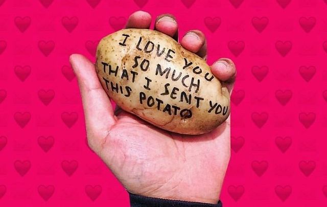 You can send your loved one a potato valentine this year