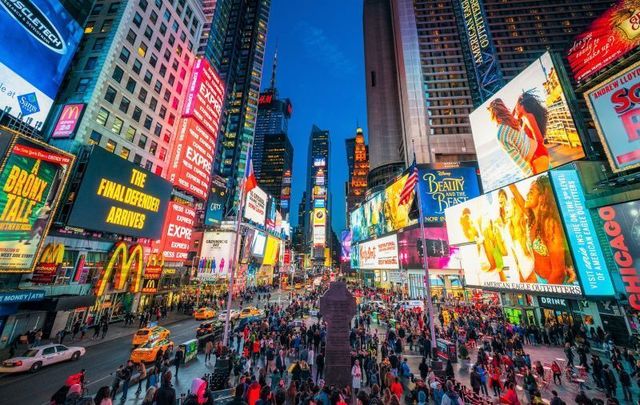 Times Square in midtown Manhattan
