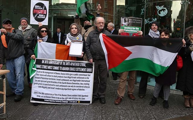 Members and supporters of the Ireland Palestine Solidarity Campaign.