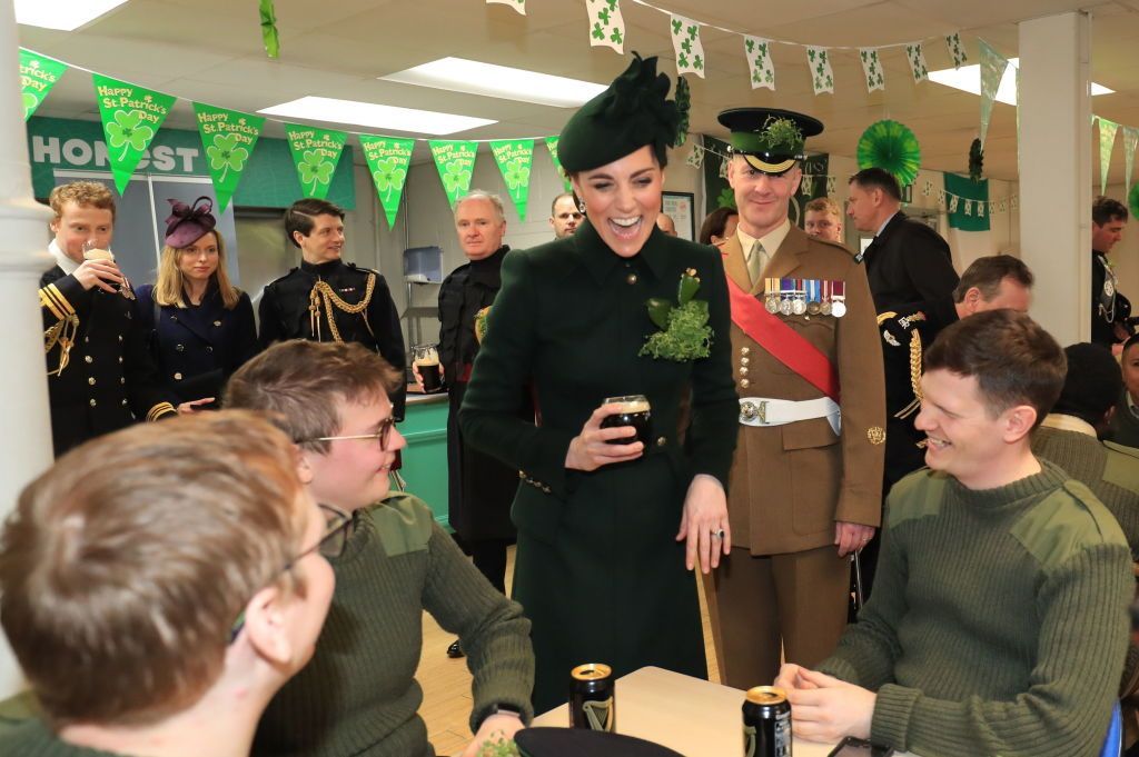 Kate Middleton and Prince William celebrated St Patrick’s Day with a pint of Guinness 