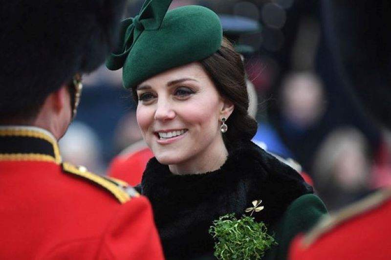 History of Kate Middleton gold shamrock on St. Patrick's Day