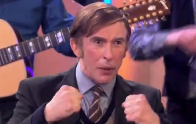 Steve Coogan plays an Irish farmer who sings rebel tunes on the BBC on this week\'s \'This Time with Alan Partridge\'