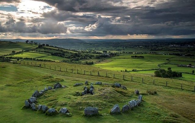 Loughcrew Cairns, near Oldcastle, County Meath, is home to a spring equinox phenomenon