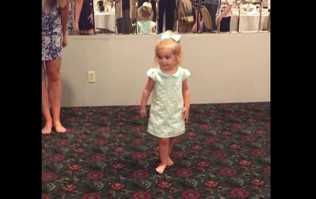 How cute is this 2-year-old Irish dancer?!
