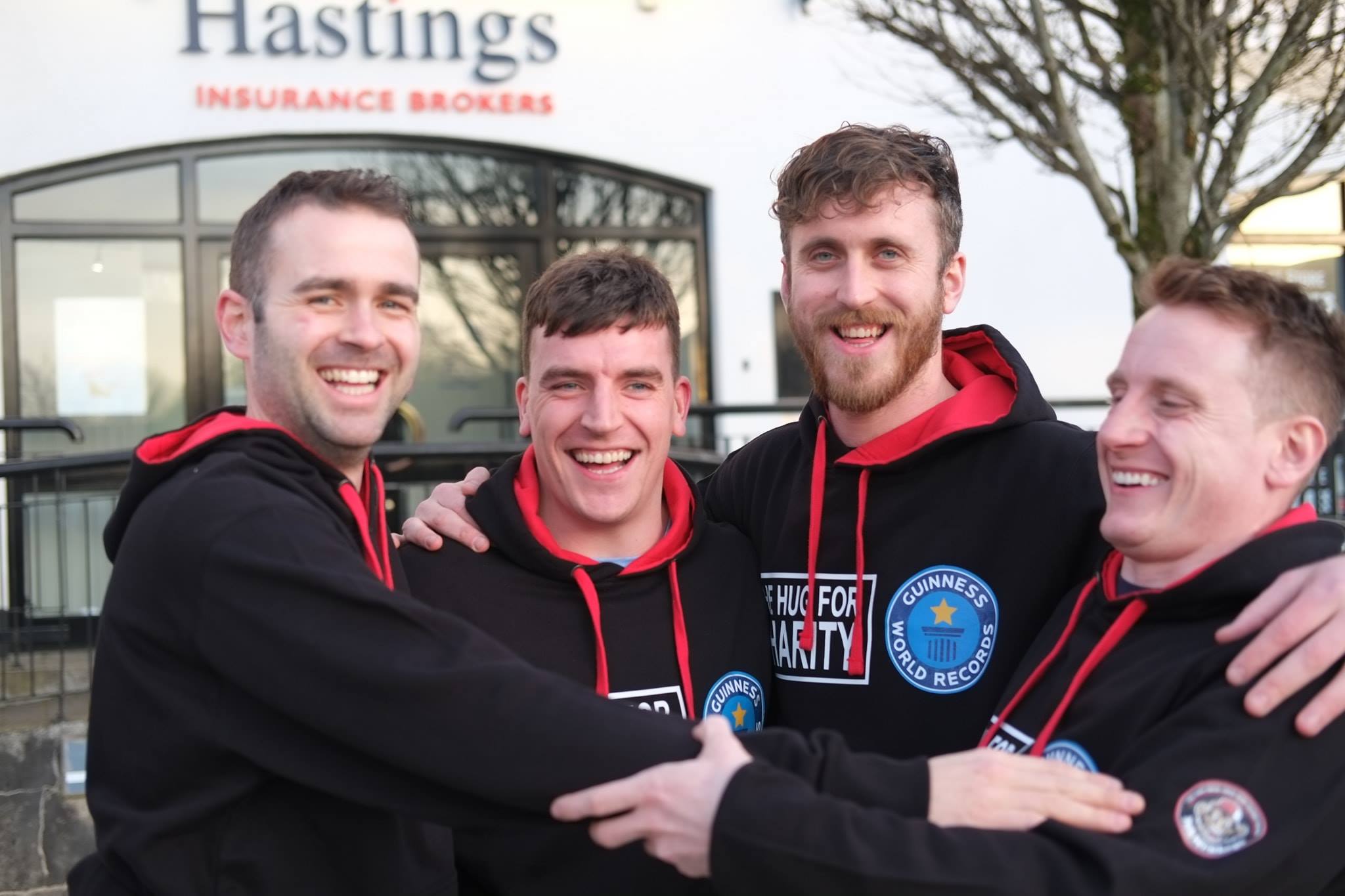 Mayo men aim for world record for longest marathon group hug