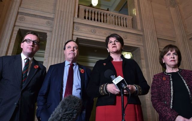 Senior members of the Democratic Unionist Party. 