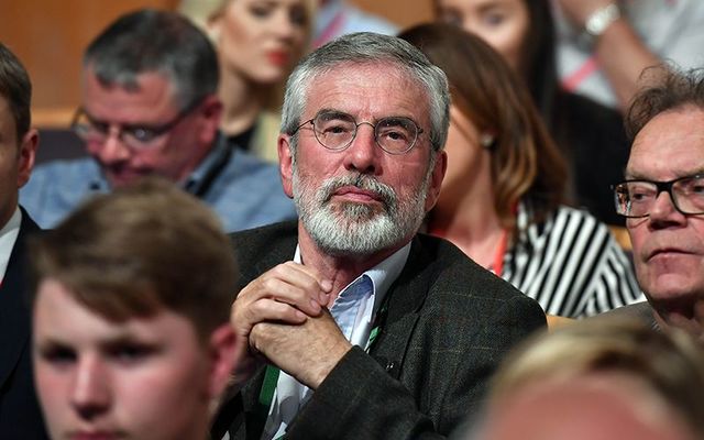 The now-retired president of the Sinn Fein political party, Gerry Adams.