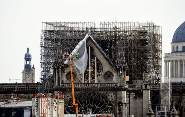 The ruins of Notre Dame. 