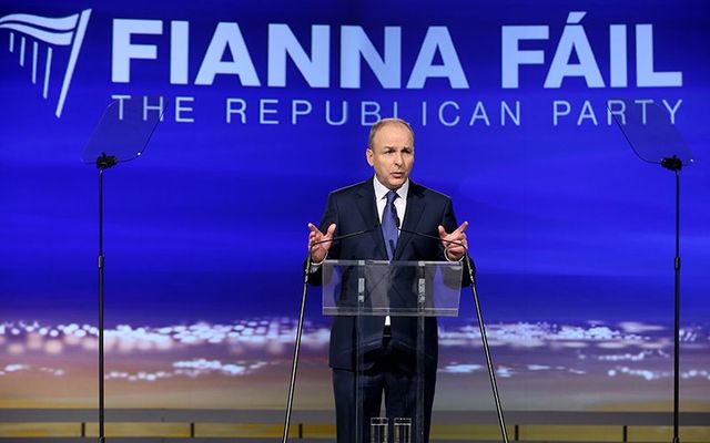 Fianna Fail\'s leader Micheal Martin.