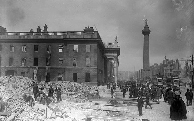 The GPO after the Easter Rising.