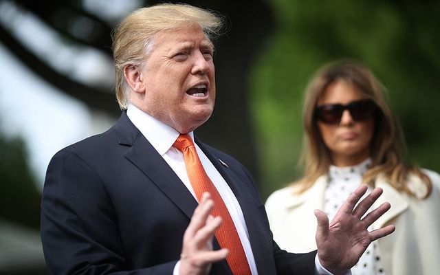 President Donald Trump and the First Lady Melania Trump.