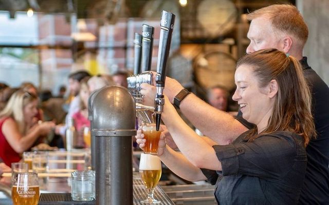 Bartenders at the Guinness Open Gate Brewery & Barrel House