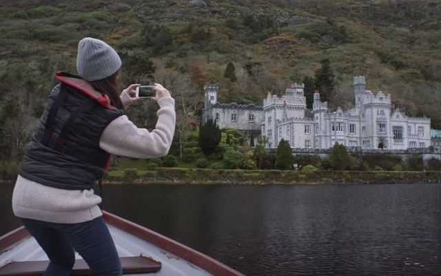 Kylemore Abbey in the Fill Your Heart With Ireland video. 