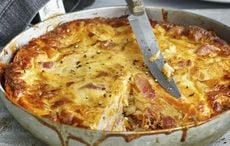 Irish farmhouse cheese and pancetta tortilla