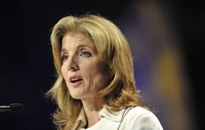 Caroline Kennedy sponsors aircraft carrier built in her father's name