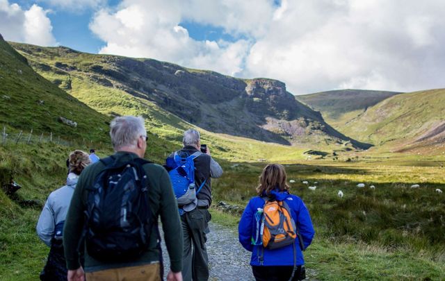 Hiking in Annascaul on the Dingle Peninsula in County Kerry.