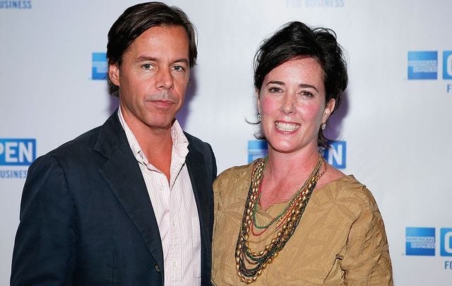 Andy Spade, CEO and Creative Director of Kate Spade, and designer Kate Spade attend OPEN from American Express\' \"Making a Name for Yourself\" at Nokia Theater July 27, 2006, in New York City.