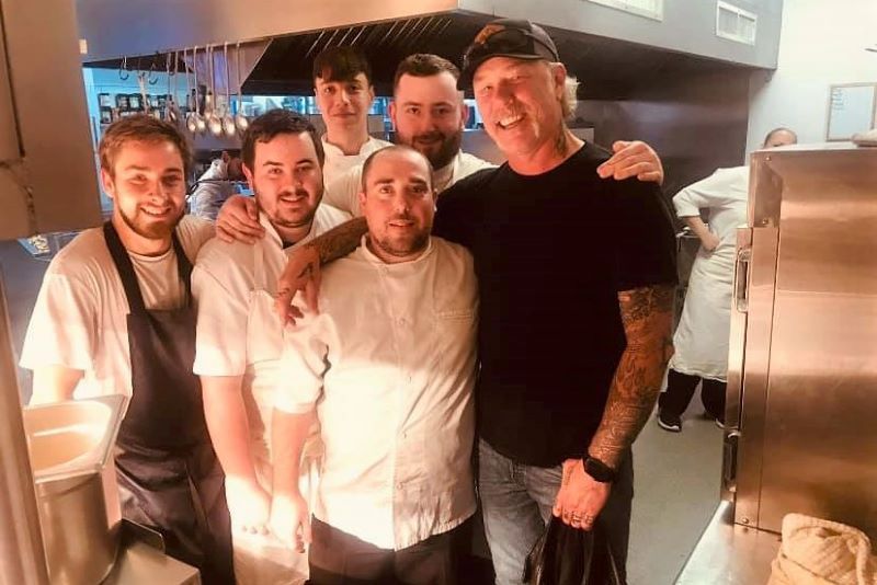 Metallica dropped into an Irish pub after touring the Cliffs of Moher
