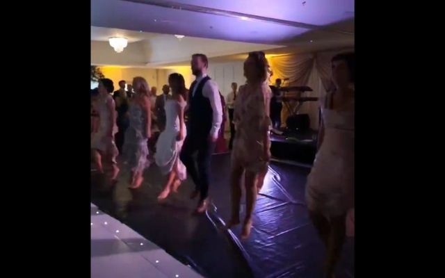 Former Riverdance star Yvonne McNelis put on an epic Irish dance show at her wedding.