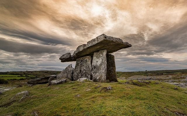 Poulnabrone dolmen, in The Burren, County Clare.