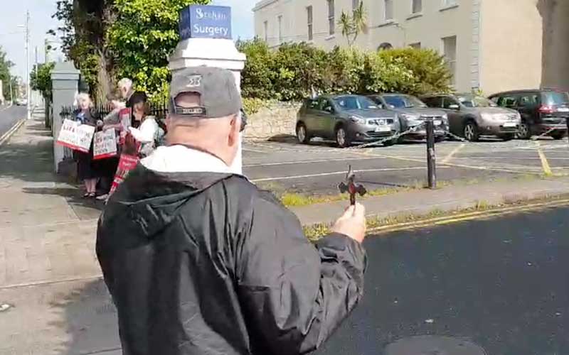 US priest carries out exorcism outside Irish abortion clinic