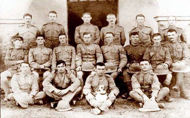 1st Battalion Connaught Rangers including Private James Daly (front row, right-hand side)