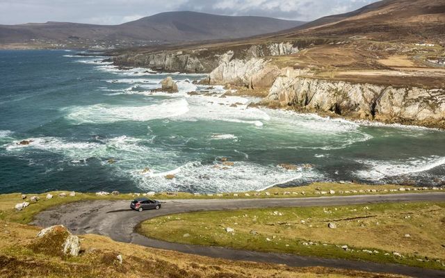This car on Achill Island evaded the traffic jam! 