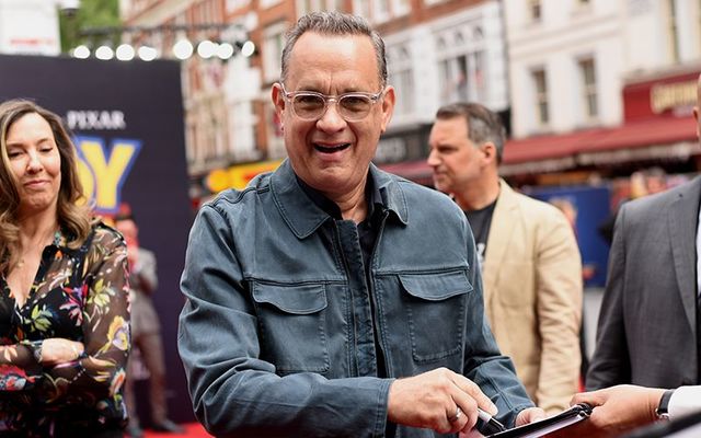 Tom Hanks promoting Toy Story 4.