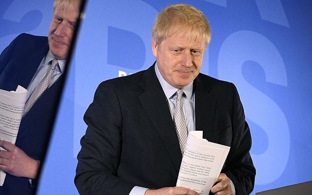 Boris Johnson, photographed during a recent BBC debate.