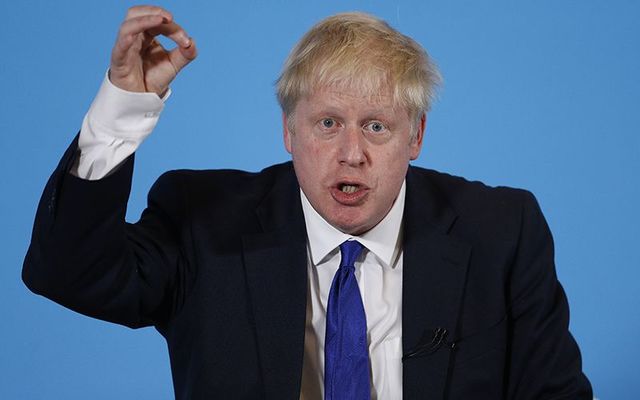 Tory leader hopeful Boris Johnson.