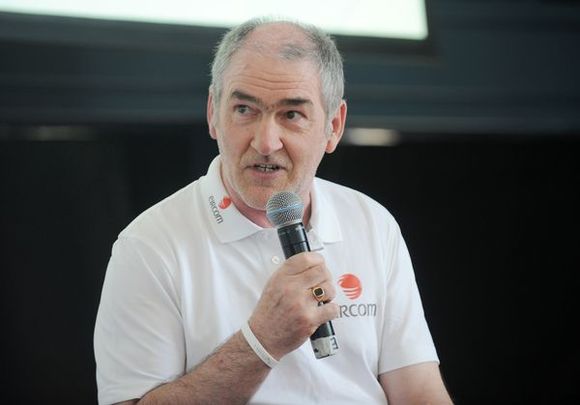  Tyrone Manager Mickey Harte pictured at the launch of Eircom\'s interactive GAA Football Championship Timeline in Croke Park, Dublin, in 2012. 