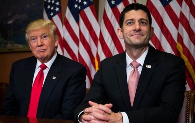 President-elect Donald Trump and then-Speaker of the House Paul Ryan in November 2016.