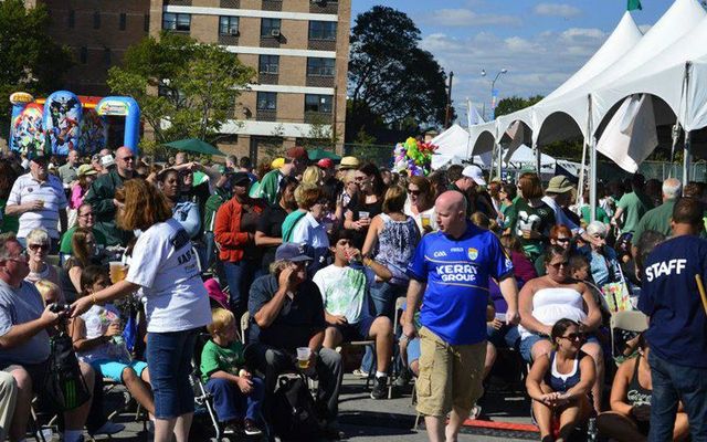 Families, music lovers and those with a gra for Ireland celebrate at the Great Irish Fair, in Brooklyn.