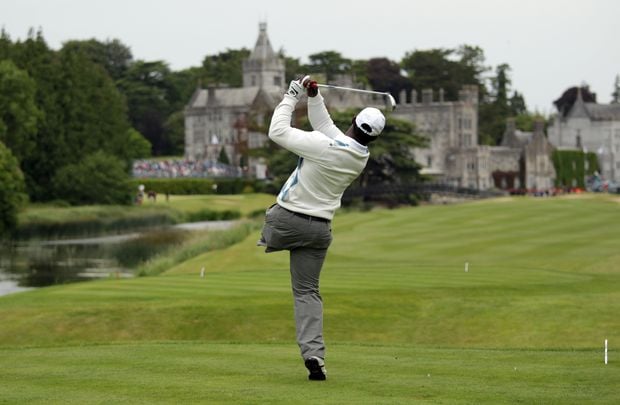 Ryder Cup 2026 here we come! Manual de los Santos teeing off at the 2010 JP McManus Invitational Pro-Am, at Adare Manor Hotel and Golf Resort, in Limerick.