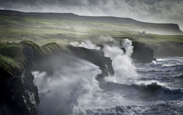 The Cliffs of Moher in Co Clare. 