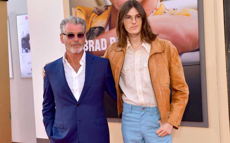 Pierce Brosnan's son is the absolute twin of his mother