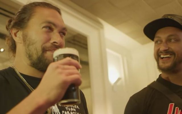 Jason Momoa's 168pound Guinness whiskey birthday cake Jason Momoa's 168pound Guinness whiskey birthday cake
