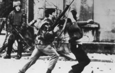 Pro-Bloody Sunday’s Soldier F graffiti in Derry