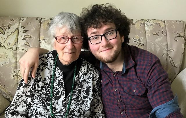 Liam McGlinchey and his grandmother