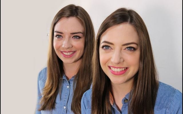 Niamh Geaney and her doppelganger Karen.