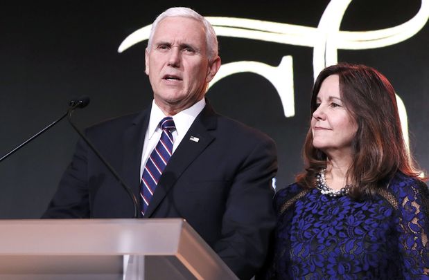 Vice President Mike Pence and the Second Lady Karen. 