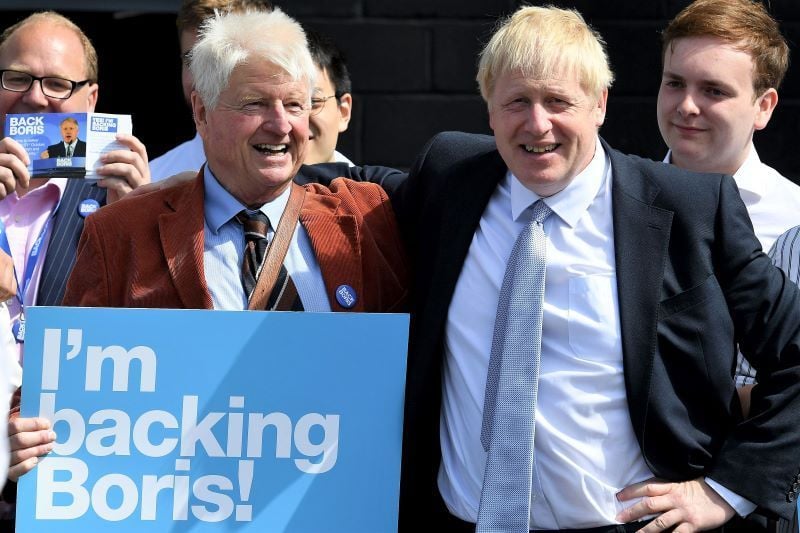 Boris Johnson’s father apologizes for comments on Irish shooting each other