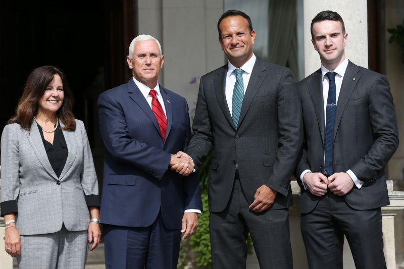 In Ireland, VP Pence encourages "good faith" Brexit talks