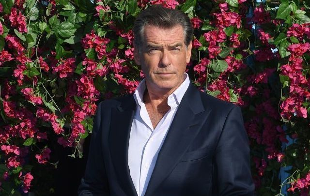 Pierce Brosnan attends the \"Mamma Mia! Here We Go Again\" world premiere at the Eventim Apollo, Hammersmith on July 16, 2018, in London, England.