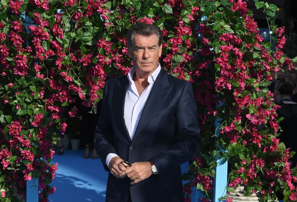After losing home to California fires, Pierce Brosnan has a stunning new gaff