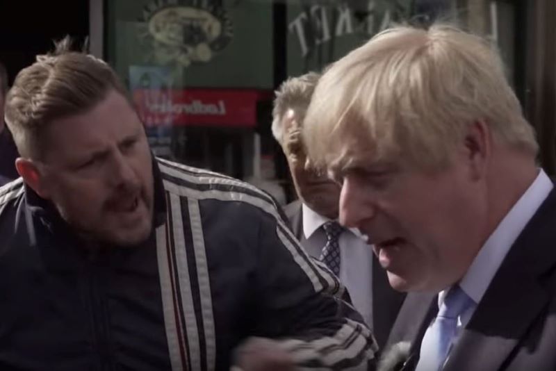WATCH: Irish man berates Boris Johnson, accuses him of "playing games"