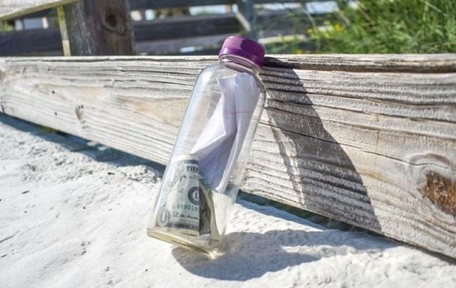 Brian Mullins\'s ashes a part of a message in a bottle his family launched to give the late man \"one last adventure.\"